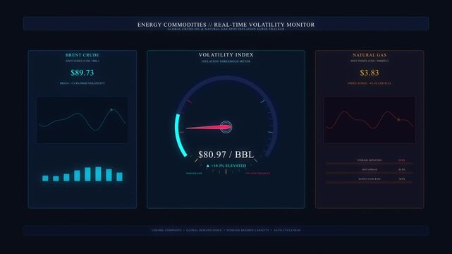 dashboard speedometer data graph analytics monitor HUD motion graphic