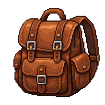 Pixel Art RPG Inventory Backpack Game UI Icon