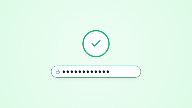 Digital login successful, password entered, security check verified, online access granted