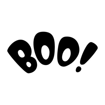 Expressive Boo! Word Art