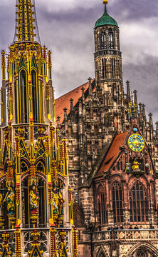 Frauenkirche Church of Our Lady Outside Nuremberg Germany