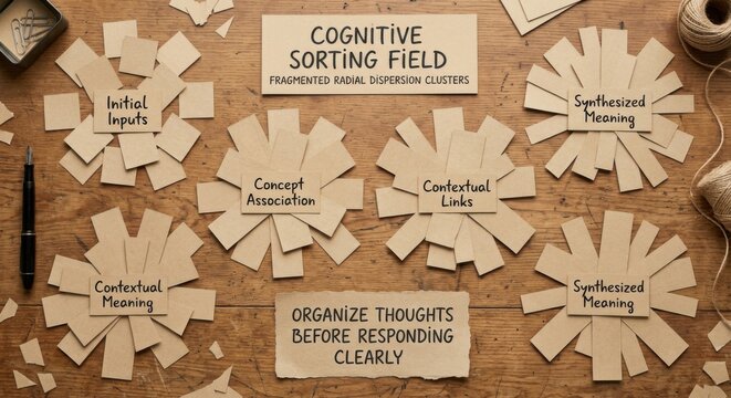 Cognitive Sorting Field: Organizing Thoughts with Concept Association and Contextual Links