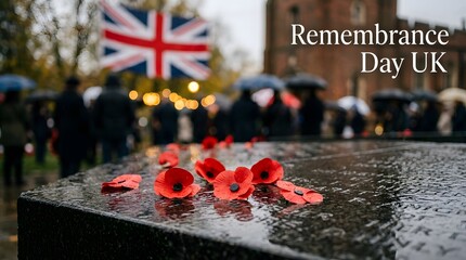 Obraz premium Remembrance day in the united kingdom is a time to honor those who died in service reflecting on sacrifice and promoting peace