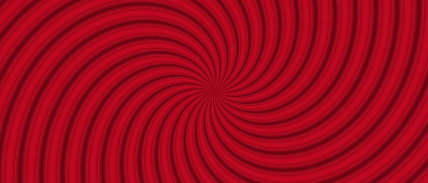Red spiral ridges form an abstract textured background with a centered vortex pattern
