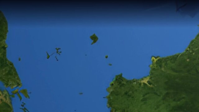 Animated Flight Path from Kuala Lumpur Malaysia to London United Kingdom