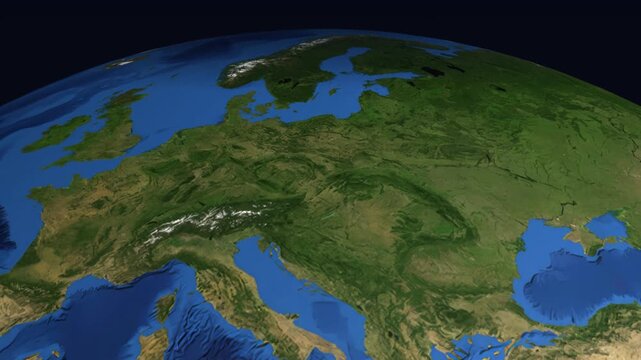 Animated Flight Path Map from Frankfurt Germany to Bangalore India