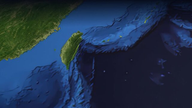 Animated Flight Path from Guangzhou China to Dallas Texas USA