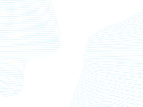 Abstract white wave lines pattern in 3d render graphics