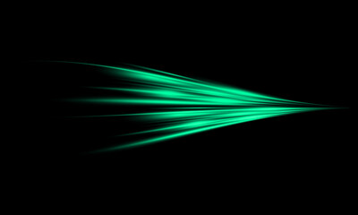 Dynamic futuristic light trails create a striking visual effect with glowing lines and a dark background © Creative_Rasma