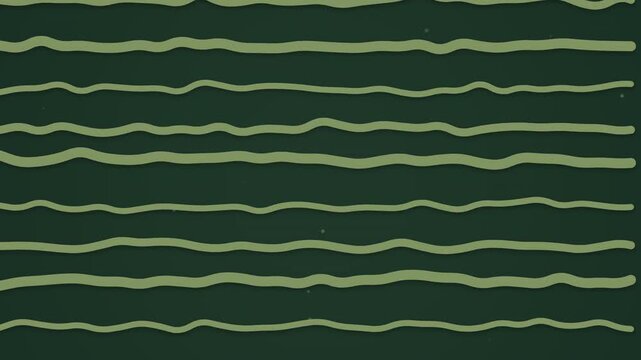 Green wavy lines seamless pattern background
