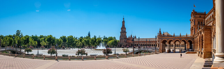 Plaza de España, Seville Panorama © Elie