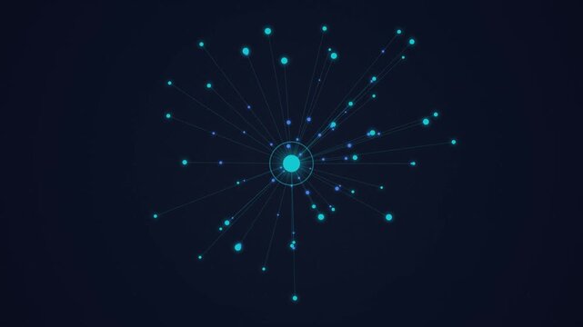 Digital file compression and secure data transfer animation