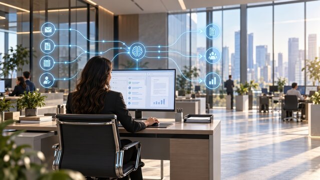 Human Centered AI Workflow Control in Modern Office