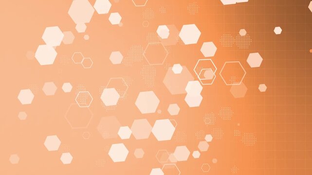 Abstract background with floating hexagon shapes and subtle grid pattern modern geometric design for technology animation