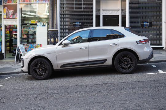white Porsche Macan car in Newcastle upon Tyne