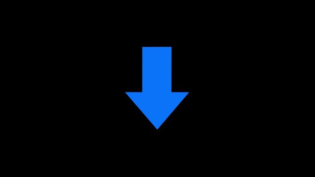 Animated arrow bouncing slide to down. arrow bouncing slide to left. arrow pointing leftwards. Animated arrow icon pointing lef. 4k