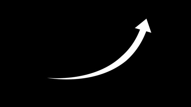 black curve arrow icon on transparent background. flat style. arrow icon for your web site design, logo, app, UI. arrow indicated the direction symbol. 