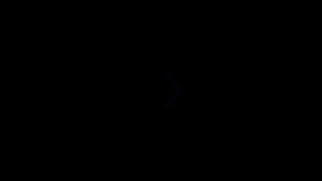 Right-directional arrow loop animation. Animated forward arrows on black motion background 4k video