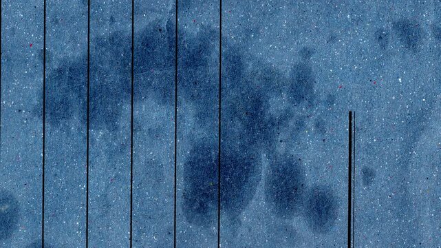 Blue Cardboard Texture Stop Motion Animation with Vertical Lines