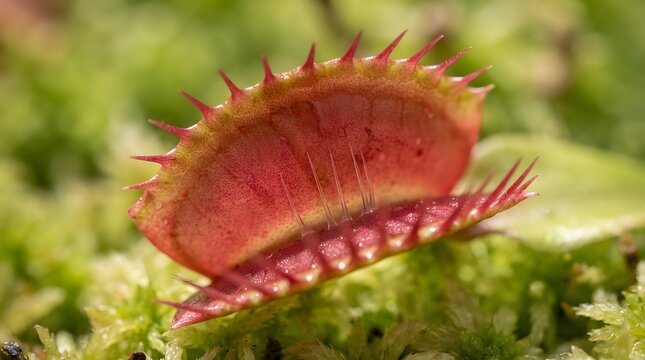 Venus Flytrap Close-Up Red Carnivorous Plant Detail