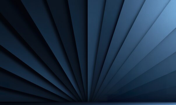 Abstract background featuring dark blue parallel lines converging towards a single point creating a sense of depth and perspective