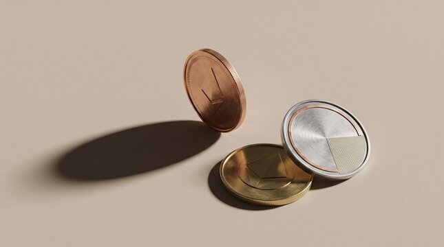 Money Coins Falling, Currency Exchange, Financial Concept