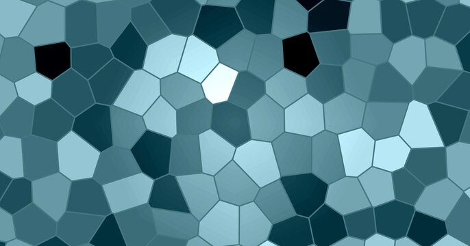 Polygonal Voronoi Pattern icon set. Containing mosaic tiles, geometric shapes, and grid cells. Vector illustration.