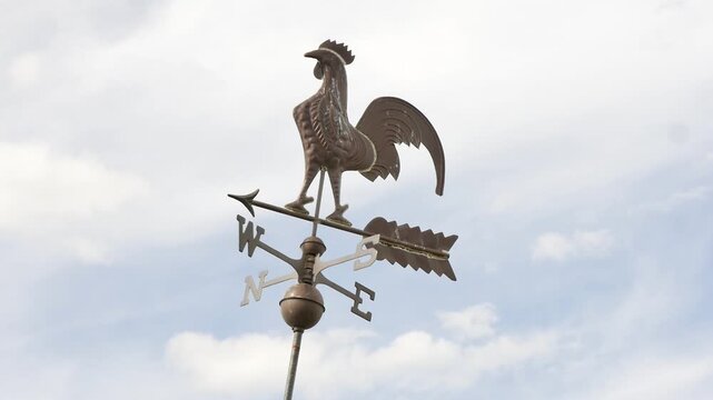 Weather vane on a sunny day