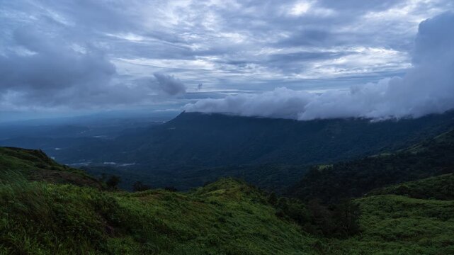 Time lapse, The most beautiful Viewpoint phu thap buek in phetchabuncity phetchabun,Thailand.