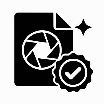 Approved Photography License Document Icon