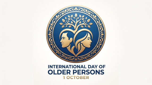 Image is a stylized logo with a circular layout, featuring a central design of two human profiles facing opposite directions, one male and one female, both with neutral expressions. The profiles are i