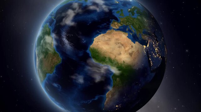 Satellite Zoom from Space to Hubli India with Pin Marker