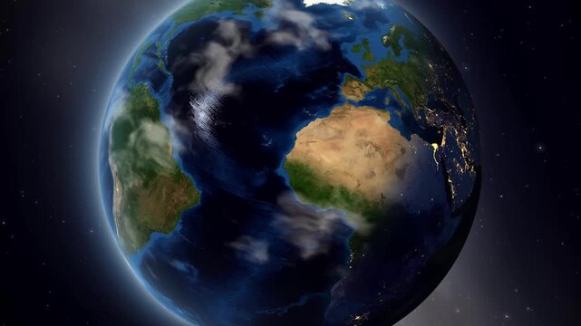 Earth Zoom In to Az Zawiyah Libya Satellite View