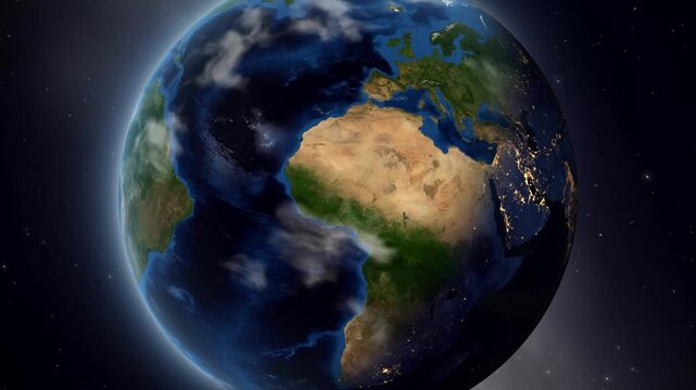 Satellite Zoom In to Xiaoxita China From Space Orbit