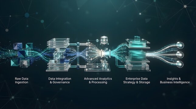 Advanced Artificial Intelligence Infrastructure and Enterprise Computing Technology Concept