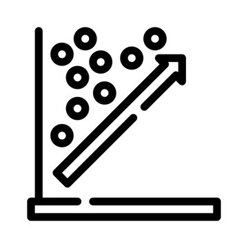 correlation line icon