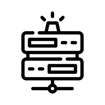 dedicated server line icon