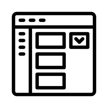 dropdown line icon