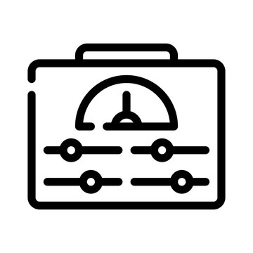 hosting control panel line icon