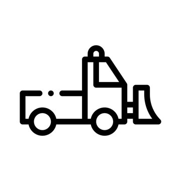snowplow line icon