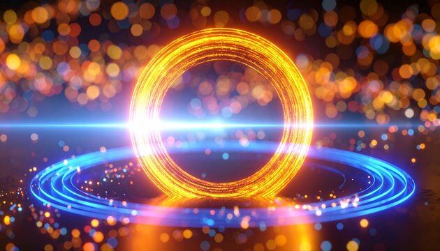 音波 イコライザー 音声 波形 オーディオ テクノロジー ネオン 球体 近未来 AI サイバー 音楽 プレースホルダー 背景素材 合成用 空間 奥行き 質感