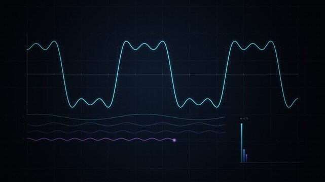 Fourier Series Square Wave Harmonics Build Up Animation