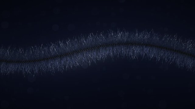 Silver Tinsel Garland Foil Shimmer Macro Seamless Loop