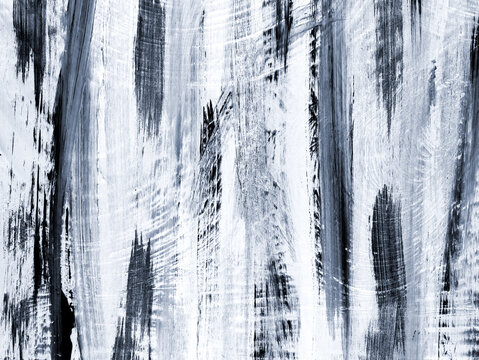 Black and white brush stroke, creative abstract hand painted background, brush texture, acrylic