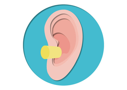 Hearing protection, conceptual illustration
