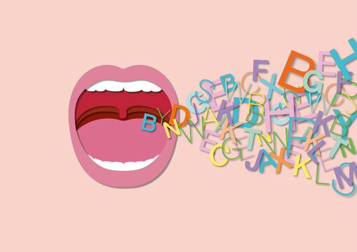 Speech development, conceptual illustration