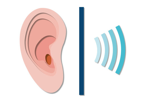 Deafness, conceptual illustration