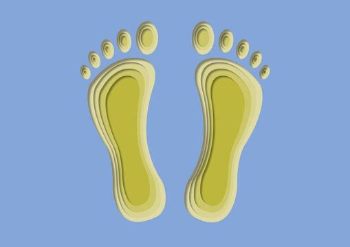 Footprints, illustration