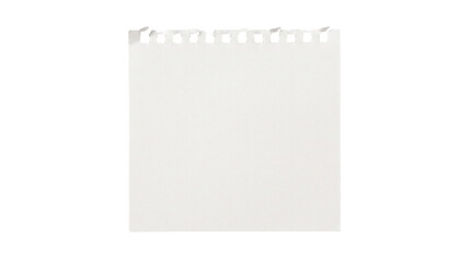 Blank Ripped Notebook Paper Sheet, Torn Spiral Page Isolated Cutout Element for Notes and Mockup Design Transparent PNG © MW Studio 