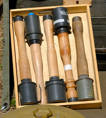 Fototapeta premium Yorkshire Wartime event at Doncaster, UK. England Twentieth century war equipment and vehicles specialising on world war two.